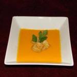 American Cream Soup of Pumpkin and Carrots Appetizer