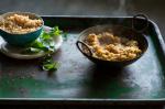 American Vegetable Curry with Caramelised Rice dhan Saak Daal Appetizer