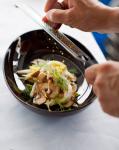 American Cuttlefish Salad with Fennel Mushrooms and Bottarga insalatina Di Seppie Con Finocchio Funghi E Bottarga Appetizer