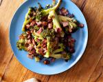 American Duck Fat Broccoli with Garlic and Bacon Appetizer