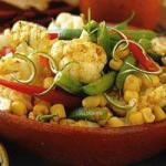 Australian Vegetable Salad with Curry Dressing Appetizer