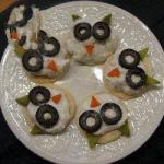 American Canapes Cream Cheese and Crab Appetizer