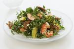 Australian Avocado Prawn And Silverbeet Salad With Toasted Rye Bread Recipe Appetizer