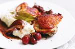 Australian Chicken Roasted With Red Wine And Grapes Recipe Dinner