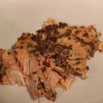 American Cobblestones of Salmon Marinade Mustard and Honey Dessert