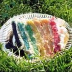 American Rainbow Cake 4 Dessert