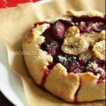 American Rustic Tart with Plums and to the Banana Dinner
