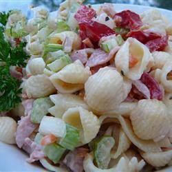 Australian Pasta Salad with Bacon and Vegetables Appetizer