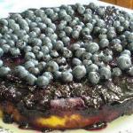 Australian Tarte Tatin with Blueberries toppled Blueberry Cake Dessert
