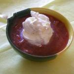 American Rhubarb Compote with Ginger Dessert