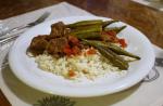 American Bamya  Lamb or Beef and Okra Stew Dinner
