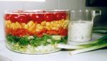 American New Sevenlayer Salad Appetizer