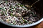 American Warm Lentil Salad With Goat Cheese Recipe Appetizer