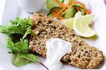 Australian Oat and Lemon Crumbed Fish With Asian Salad Recipe Appetizer