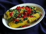Australian Grilled Corn Cobs With Tomatoherb Spread Appetizer