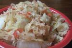 American Cabbage and Sauerkraut for the Crock Pot Dinner
