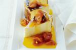 American Baked Ricotta Cheesecake With Saffron Apricots Recipe Dessert