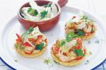 American Mediterranean Seafood Tarts With Aioli Recipe Appetizer