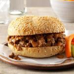 American Tangy Barbecued Beef Sandwiches Appetizer