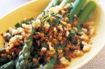 American Asparagus With Crispy Crumbs Recipe Appetizer