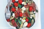 American Grilled Zucchini Mozzarella And Prosciutto Salad Recipe Appetizer