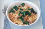 American Pasta With Tuna Spinach Lemon And Garlic Breadcrumbs Recipe Appetizer