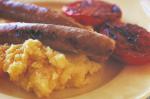 American Spicy Sausages With Polenta Recipe Appetizer