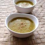 American Leek Carrot Soup with Curry Appetizer