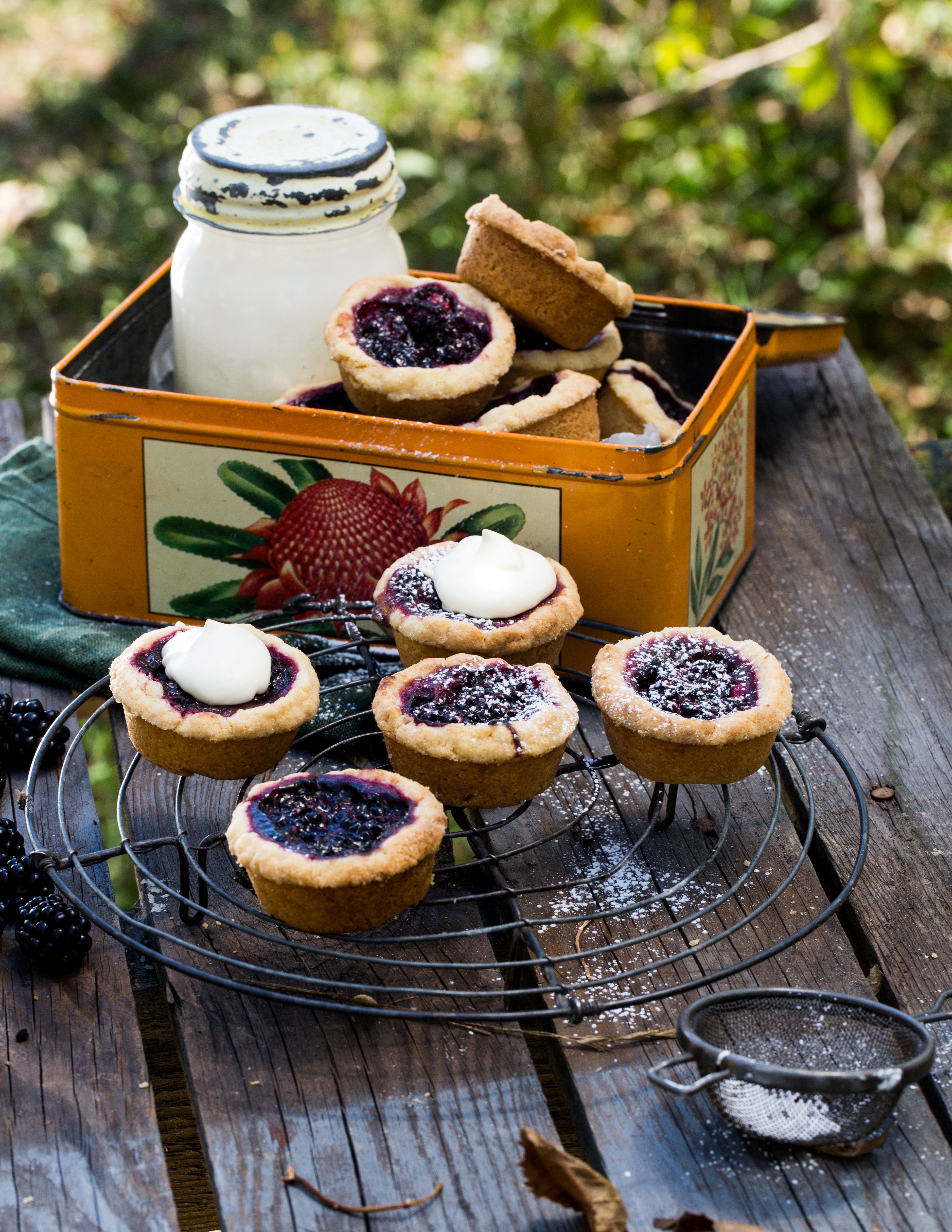 Canadian Blackberry Tarts Appetizer