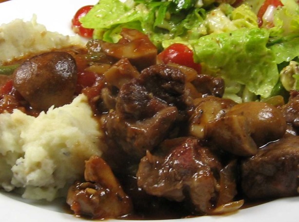 Australian Sirloin and Portabella Stew Mmmmm Dinner