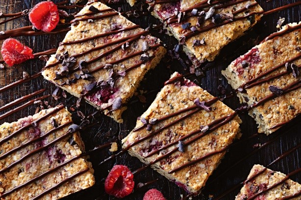 American Cacao And Raspberry Quinoa Slice Recipe Dessert