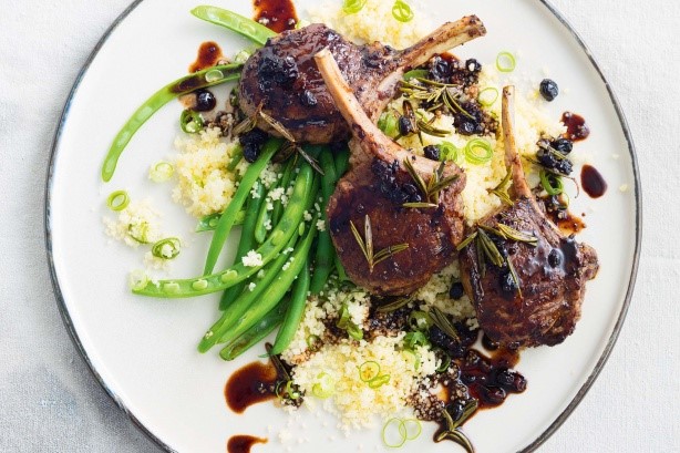 American Sticky Rosemary And Currant Glazed Lamb Recipe Appetizer