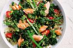 American Rice And Lentil Salad With Kale Pesto And Salmon Recipe Appetizer