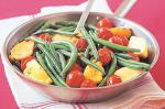 Beans With Baby Tomatoes And Squash Recipe recipe