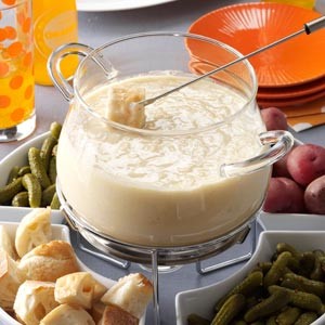 French Threecheese Fondue Appetizer