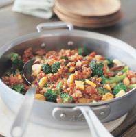 Wheat Berries with Mixed Vegetables recipe