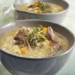 American Soup with Rice and Lamb Appetizer