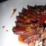American Duck Breasts with Reduction of Mandarins and Balsamic Vinegar BBQ Grill