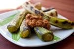 American Grilled Leeks With Romesco Sauce Recipe Appetizer