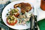 American Grilled Tomatoes With Pesto Breadcrumbs Recipe Appetizer