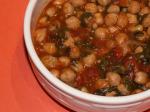 Spanish Chickpea and Spinach Stew Dinner