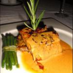 Canadian Sea Bass with Tomato Fondue Asparagus and Sauce Vierge Appetizer