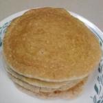 American Low-fat Oatmeal Protein Pancakes with Cottage Cheese Breakfast