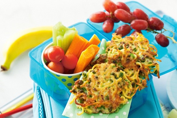 Australian Pea And Noodle Fritters Recipe Appetizer