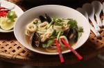 Lemon Grass and Rice Noodle Fish Soup Recipe recipe