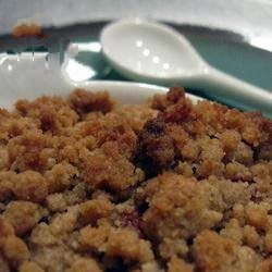 Australian Crumble Rhubarb and Strawberries Dessert