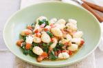 Australian Gnocchi With Spicy Tomato Sauce And Spinach Recipe Appetizer