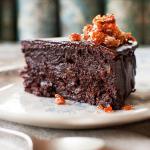 Australian Flourless Chocolate Pecan and Prune Truffle Cake Dessert