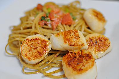 Italian Scallop Linguine Dinner