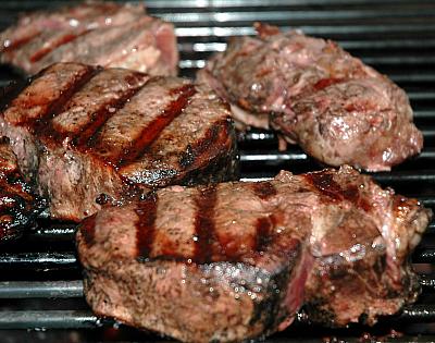 British Steak with Brandy Butter BBQ Grill